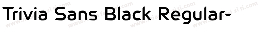 Trivia Sans Black Regular字体转换